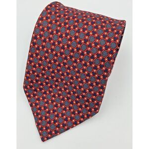 Battistoni Made in Italy 100% Silk Men's Neck Tie Geometric 59 1/2" x 3 5/8"